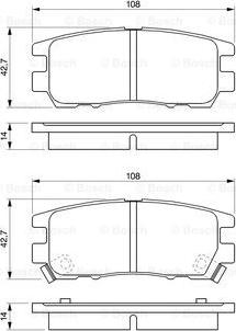 BOSCH 0 986 461 768 - Kit pastiglie freno, Freno a disco www.autoricambit.com