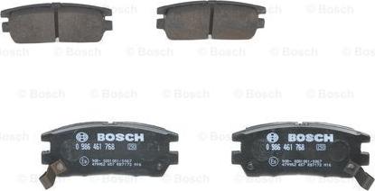 BOSCH 0 986 461 768 - Kit pastiglie freno, Freno a disco www.autoricambit.com