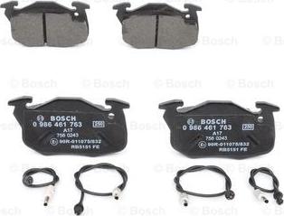 BOSCH 0 986 461 763 - Kit pastiglie freno, Freno a disco www.autoricambit.com