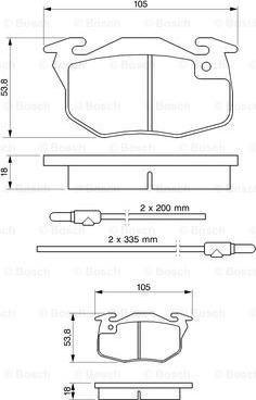 BOSCH 0 986 461 763 - Kit pastiglie freno, Freno a disco www.autoricambit.com