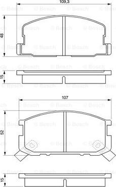 BOSCH 0 986 468 670 - Kit pastiglie freno, Freno a disco www.autoricambit.com