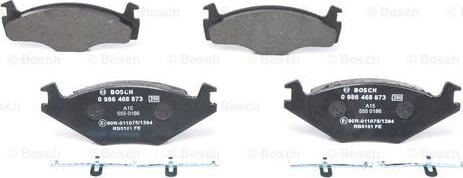 BOSCH 0 986 468 873 - Kit pastiglie freno, Freno a disco www.autoricambit.com