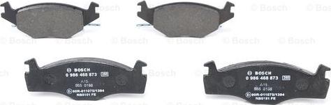 BOSCH 0 986 468 873 - Kit pastiglie freno, Freno a disco www.autoricambit.com