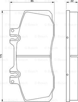 BOSCH 0 986 468 350 - Kit pastiglie freno, Freno a disco www.autoricambit.com