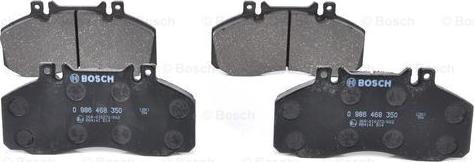 BOSCH 0 986 468 350 - Kit pastiglie freno, Freno a disco www.autoricambit.com