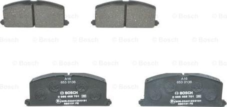 BOSCH 0 986 468 701 - Kit pastiglie freno, Freno a disco www.autoricambit.com