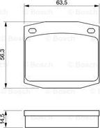 BOSCH 0 986 463 911 - Kit pastiglie freno, Freno a disco www.autoricambit.com