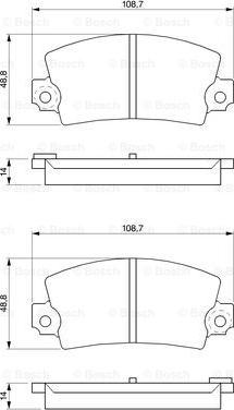 BOSCH 0 986 463 490 - Kit pastiglie freno, Freno a disco www.autoricambit.com