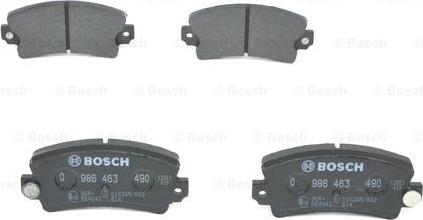 BOSCH 0 986 463 490 - Kit pastiglie freno, Freno a disco www.autoricambit.com