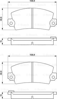 BOSCH 0 986 463 473 - Kit pastiglie freno, Freno a disco www.autoricambit.com