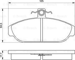 BOSCH 0 986 467 400 - Kit pastiglie freno, Freno a disco www.autoricambit.com