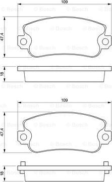 BOSCH 0 986 467 760 - Kit pastiglie freno, Freno a disco www.autoricambit.com