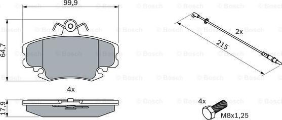 BOSCH 0 986 467 720 - Kit pastiglie freno, Freno a disco www.autoricambit.com