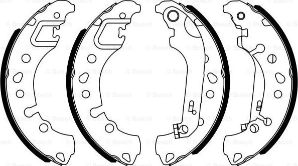 BOSCH 0 986 487 961 - Kit freno, freni a tamburo www.autoricambit.com