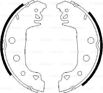 BOSCH 0 986 487 546 - Kit freno, freni a tamburo www.autoricambit.com