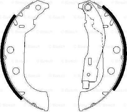 BOSCH 0 986 487 567 - Kit freno, freni a tamburo www.autoricambit.com