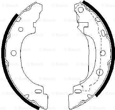 BOSCH 0 986 487 570 - Kit freno, freni a tamburo www.autoricambit.com