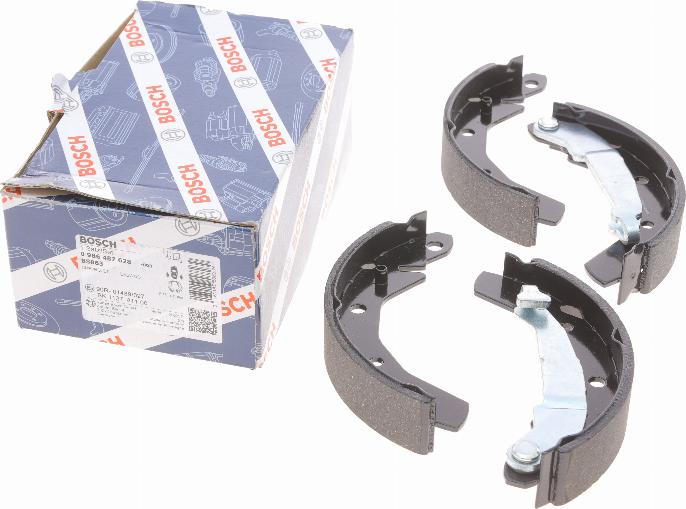 BOSCH 0 986 487 628 - Kit freno, freni a tamburo www.autoricambit.com