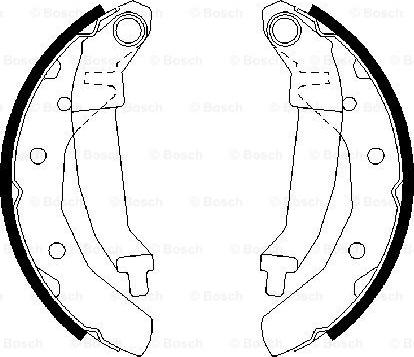 BOSCH 0 986 487 628 - Kit freno, freni a tamburo www.autoricambit.com