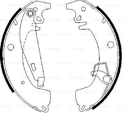 BOSCH 0 986 487 332 - Kit freno, freni a tamburo www.autoricambit.com