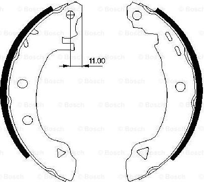 BOSCH 0 986 487 295 - Kit freno, freni a tamburo www.autoricambit.com