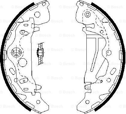 BOSCH 0 986 487 709 - Kit freno, freni a tamburo www.autoricambit.com