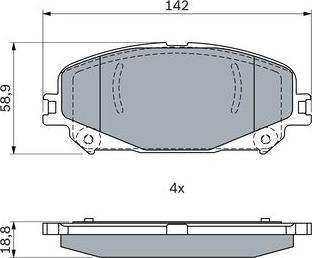 BOSCH 0 986 424 939 - Kit pastiglie freno, Freno a disco www.autoricambit.com