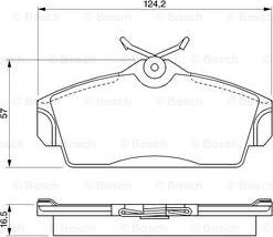 BOSCH 0 986 424 490 - Kit pastiglie freno, Freno a disco www.autoricambit.com