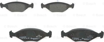 BOSCH 0 986 424 458 - Kit pastiglie freno, Freno a disco www.autoricambit.com