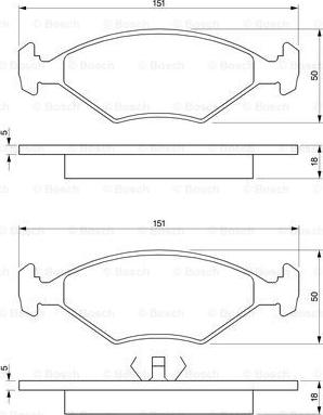 BOSCH 0 986 424 458 - Kit pastiglie freno, Freno a disco www.autoricambit.com