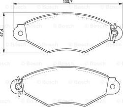 BOSCH 0 986 424 453 - Kit pastiglie freno, Freno a disco www.autoricambit.com