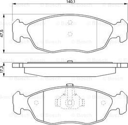 BOSCH 0 986 424 452 - Kit pastiglie freno, Freno a disco www.autoricambit.com