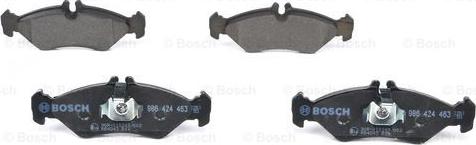 BOSCH 0 986 424 463 - Kit pastiglie freno, Freno a disco www.autoricambit.com