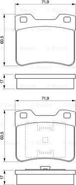 BOSCH 0 986 424 411 - Kit pastiglie freno, Freno a disco www.autoricambit.com