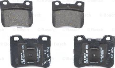 BOSCH 0 986 424 411 - Kit pastiglie freno, Freno a disco www.autoricambit.com