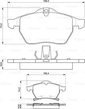 BOSCH 0 986 424 488 - Kit pastiglie freno, Freno a disco www.autoricambit.com