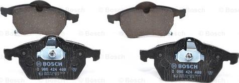 BOSCH 0 986 424 488 - Kit pastiglie freno, Freno a disco www.autoricambit.com