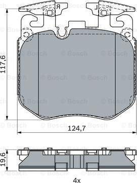 BOSCH 0 986 424 431 - Kit pastiglie freno, Freno a disco www.autoricambit.com