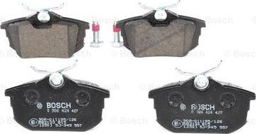 BOSCH 0 986 424 427 - Kit pastiglie freno, Freno a disco www.autoricambit.com