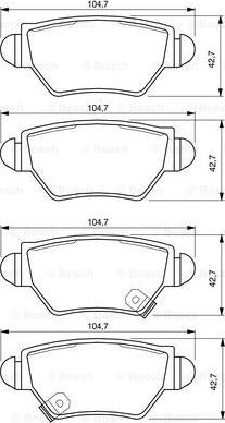 BOSCH 0 986 424 478 - Kit pastiglie freno, Freno a disco www.autoricambit.com