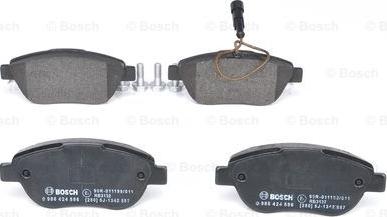 BOSCH 0 986 424 596 - Kit pastiglie freno, Freno a disco www.autoricambit.com