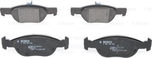 BOSCH 0 986 424 544 - Kit pastiglie freno, Freno a disco www.autoricambit.com