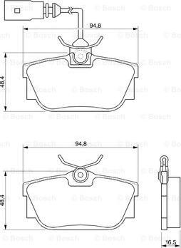 BOSCH 0 986 424 542 - Kit pastiglie freno, Freno a disco www.autoricambit.com