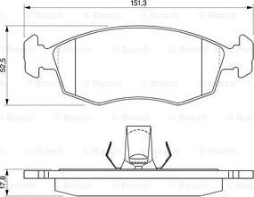 BOSCH 0 986 424 554 - Kit pastiglie freno, Freno a disco www.autoricambit.com