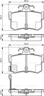 BOSCH 0 986 424 568 - Kit pastiglie freno, Freno a disco www.autoricambit.com