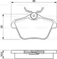 BOSCH 0 986 424 506 - Kit pastiglie freno, Freno a disco www.autoricambit.com