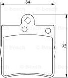 BOSCH 0 986 424 519 - Kit pastiglie freno, Freno a disco www.autoricambit.com