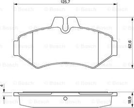 BOSCH 0 986 424 516 - Kit pastiglie freno, Freno a disco www.autoricambit.com