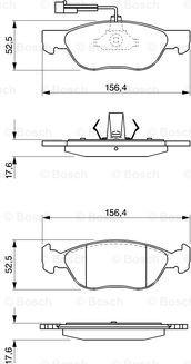 BOSCH 0 986 424 510 - Kit pastiglie freno, Freno a disco www.autoricambit.com