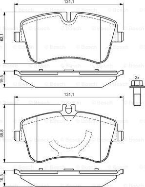 BOSCH 0 986 424 518 - Kit pastiglie freno, Freno a disco www.autoricambit.com